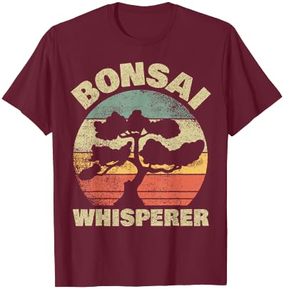 Bonsai Whisperer - Japanese Bonsai Tree - Horticulturist T-Shirt - T-Shirt | Maroon