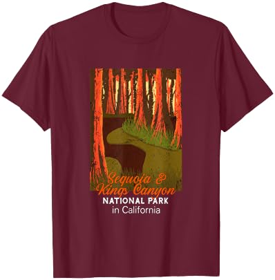 Sequoia National Park California T-Shirt - T-Shirt | Maroon