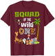 Squad Of The Wild One Zoo Themed 1st Birthday Party T-Shirt - T-Shirt | Maroon