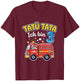 Tatü Tata Ich Bin 3 Feuerwehr Auto Kinder Geburtstag T-Shirt - T-Shirt | Maroon