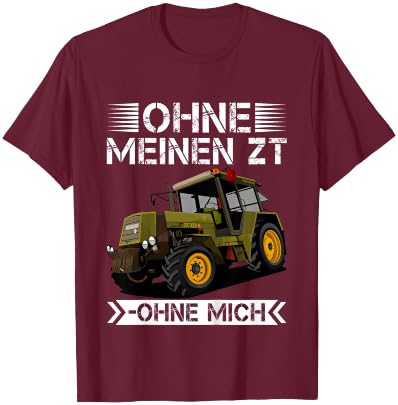 ZT 323 Tractor Agricultural Machine T-Shirt - T-Shirt | Maroon
