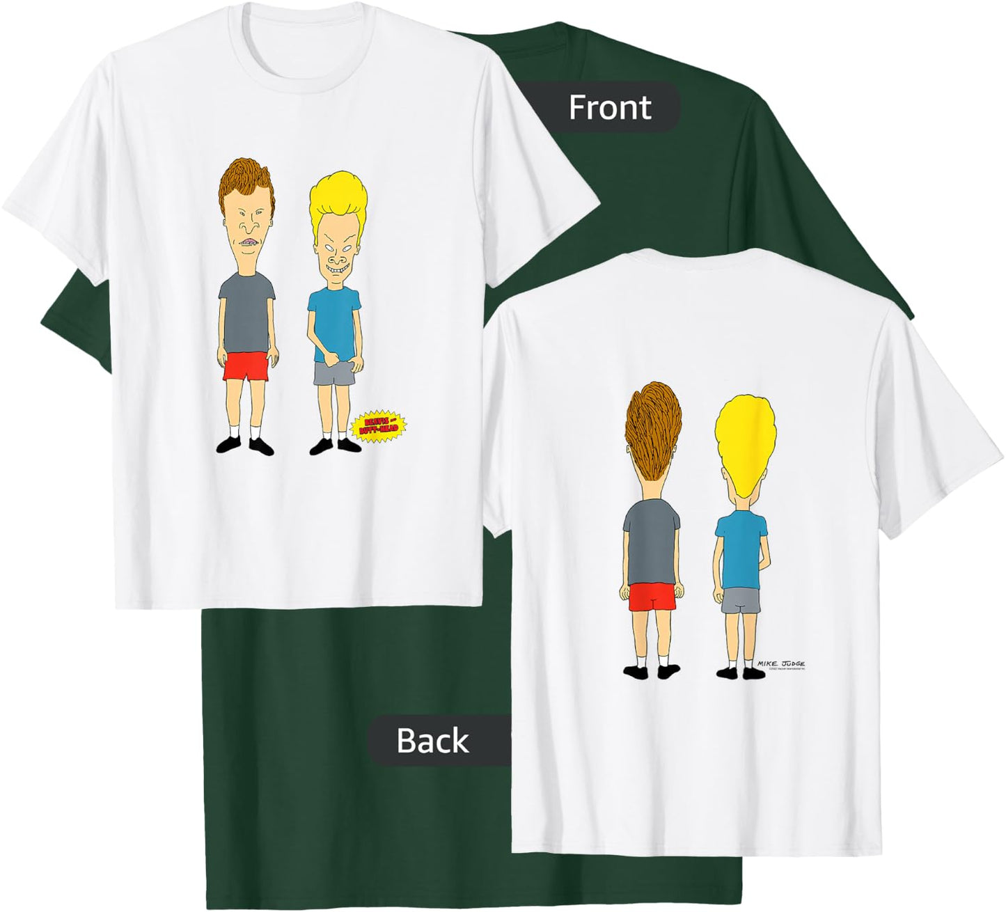 Beavis and Butt-Head Front and Back T-Shirt - T-Shirt | Forest