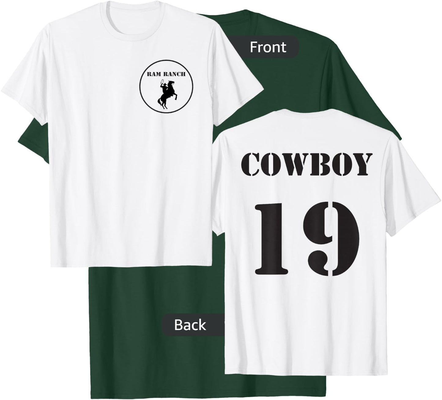 Ram Ranch Cowboy 19 meme T-Shirt - T-Shirt | Forest