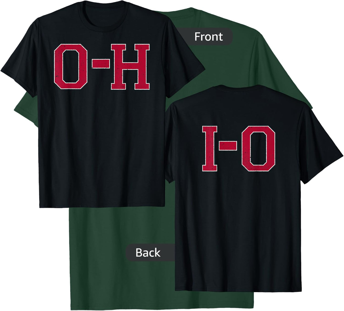 Vintage O-H I-O 2-sided XL Slate T-Shirt - T-Shirt | Forest