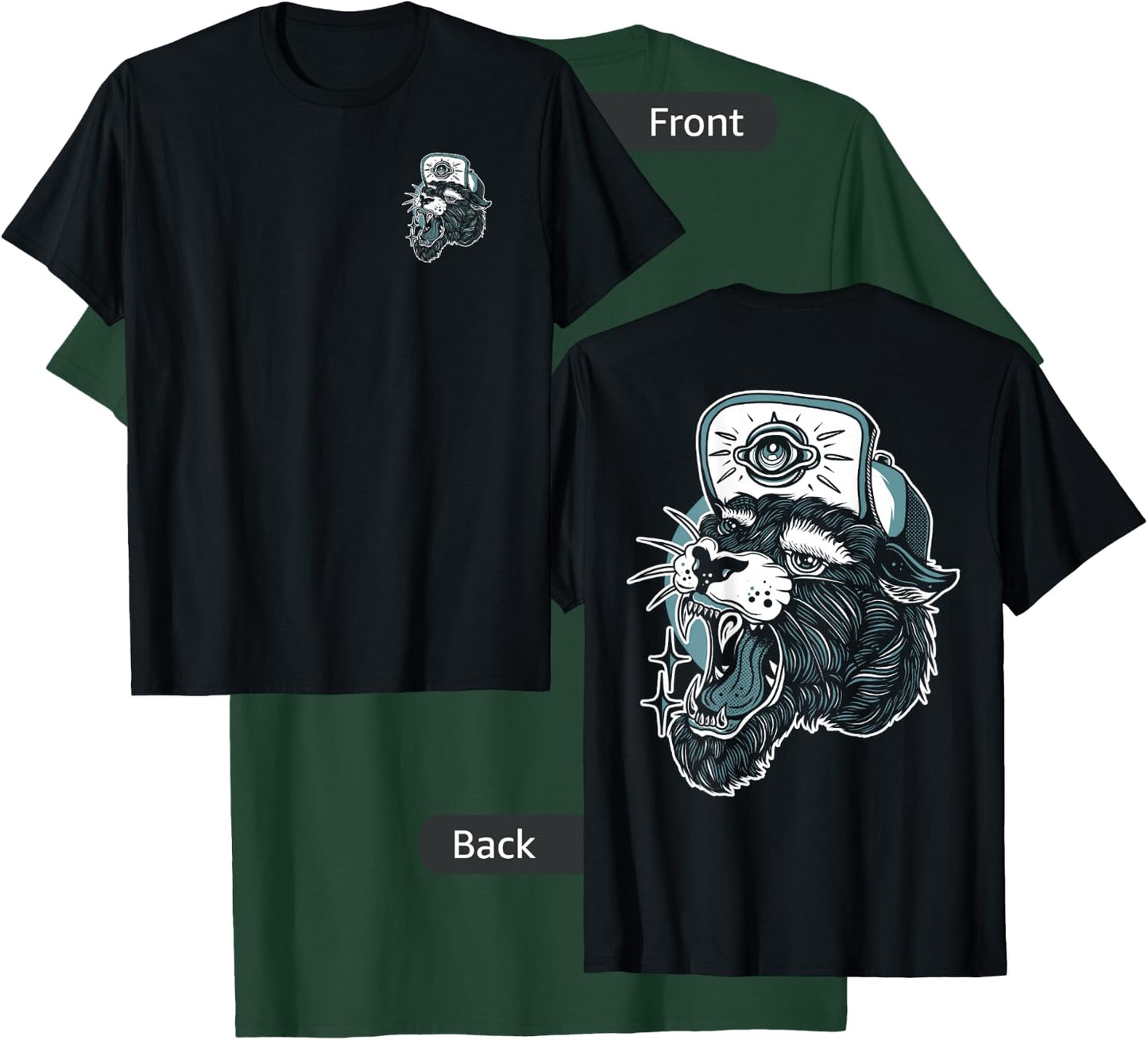 Edgy Panther American Traditional Tattoo Flash Ink Addict T-Shirt - T-Shirt | Forest