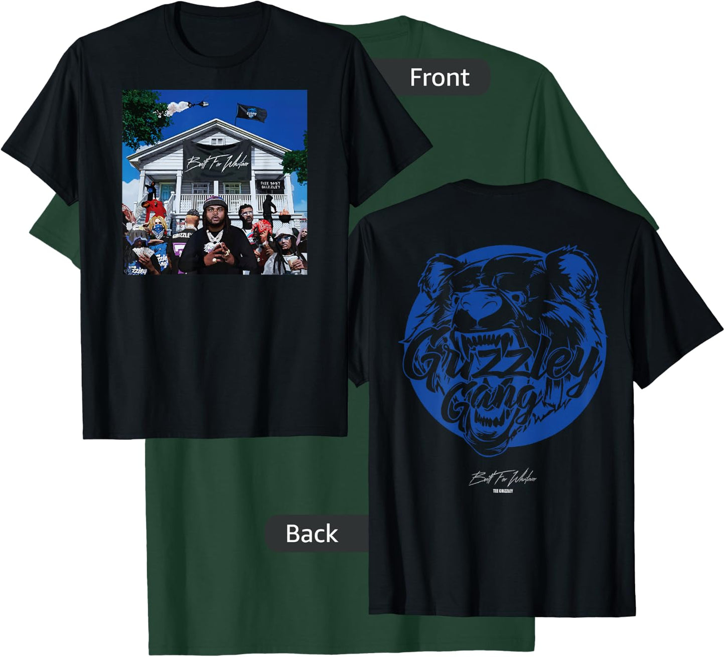 Grizzley Built for Whatever World T-Shirt - T-Shirt | Forest