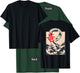 Japanese Aesthetic Dragon Symbol Kanji Japan sea (Art Back) T-Shirt - T-Shirt | Forest