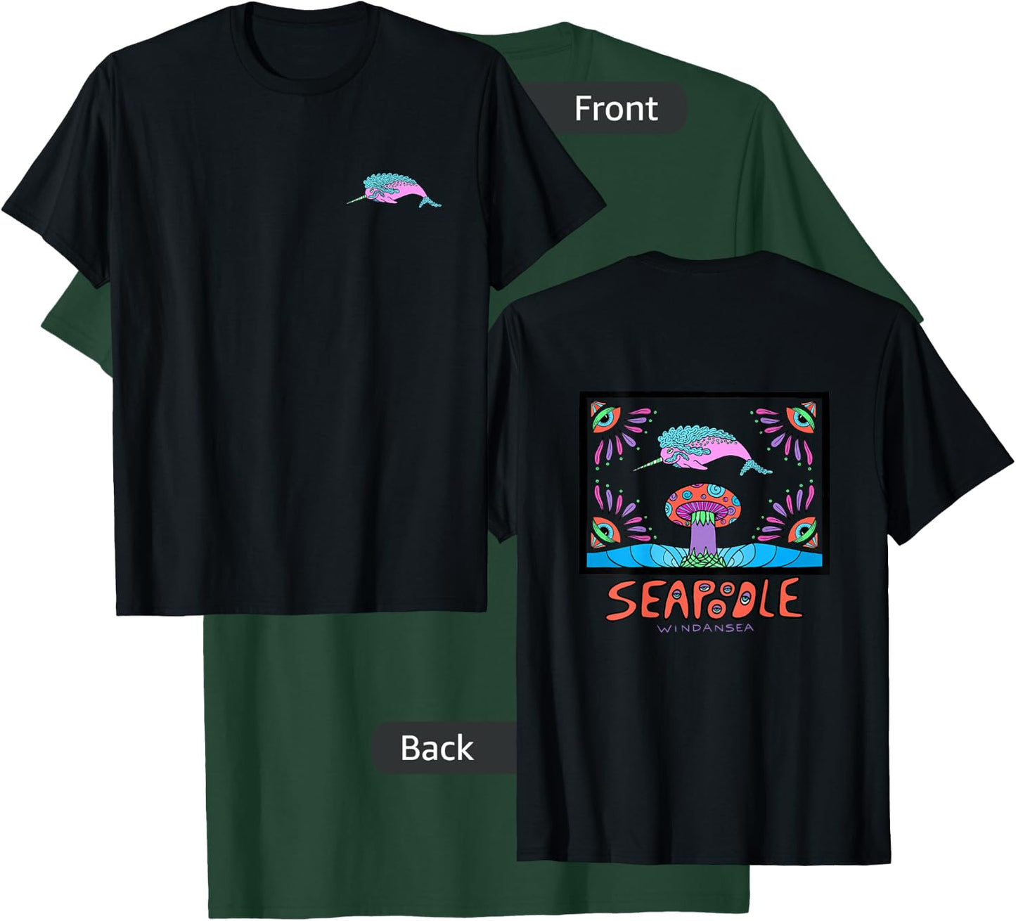 Seapoodle Narwhal T-Shirt - T-Shirt | Forest