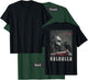 Valhalla Odin Thor Runes Helmet Warrior Backprint Viking T-Shirt - T-Shirt | Forest