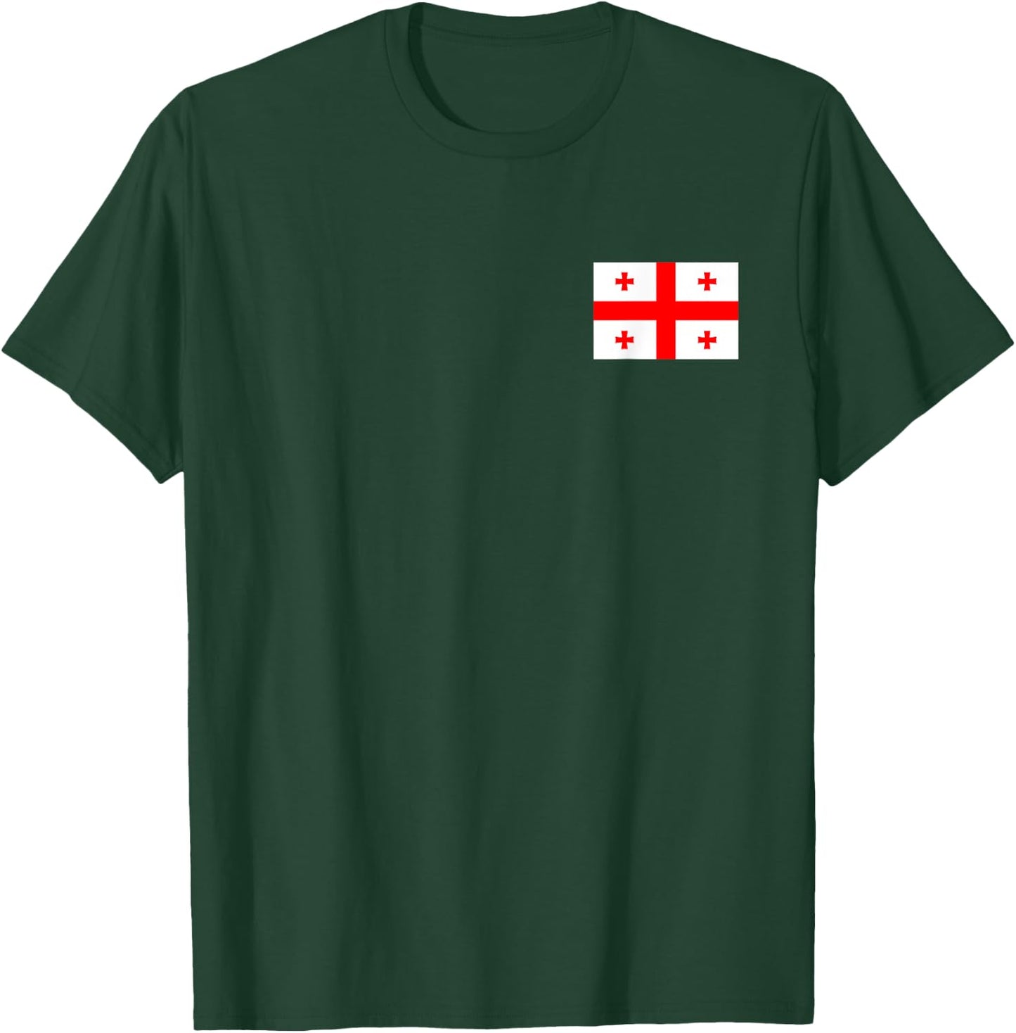 Georgia National Flag Country Tbilisi Coat of Arms T-Shirt - T-Shirt | Forest