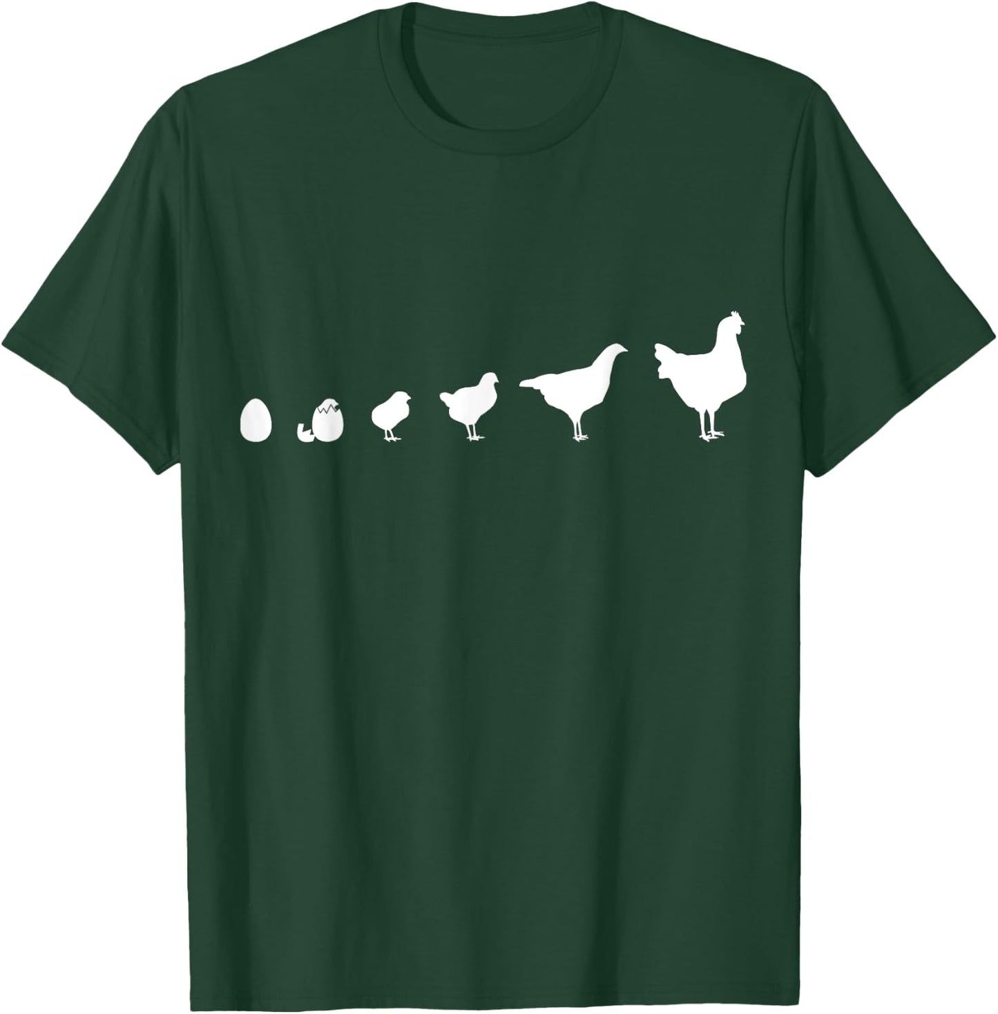 Chickens in a row T-Shirt - T-Shirt | Forest