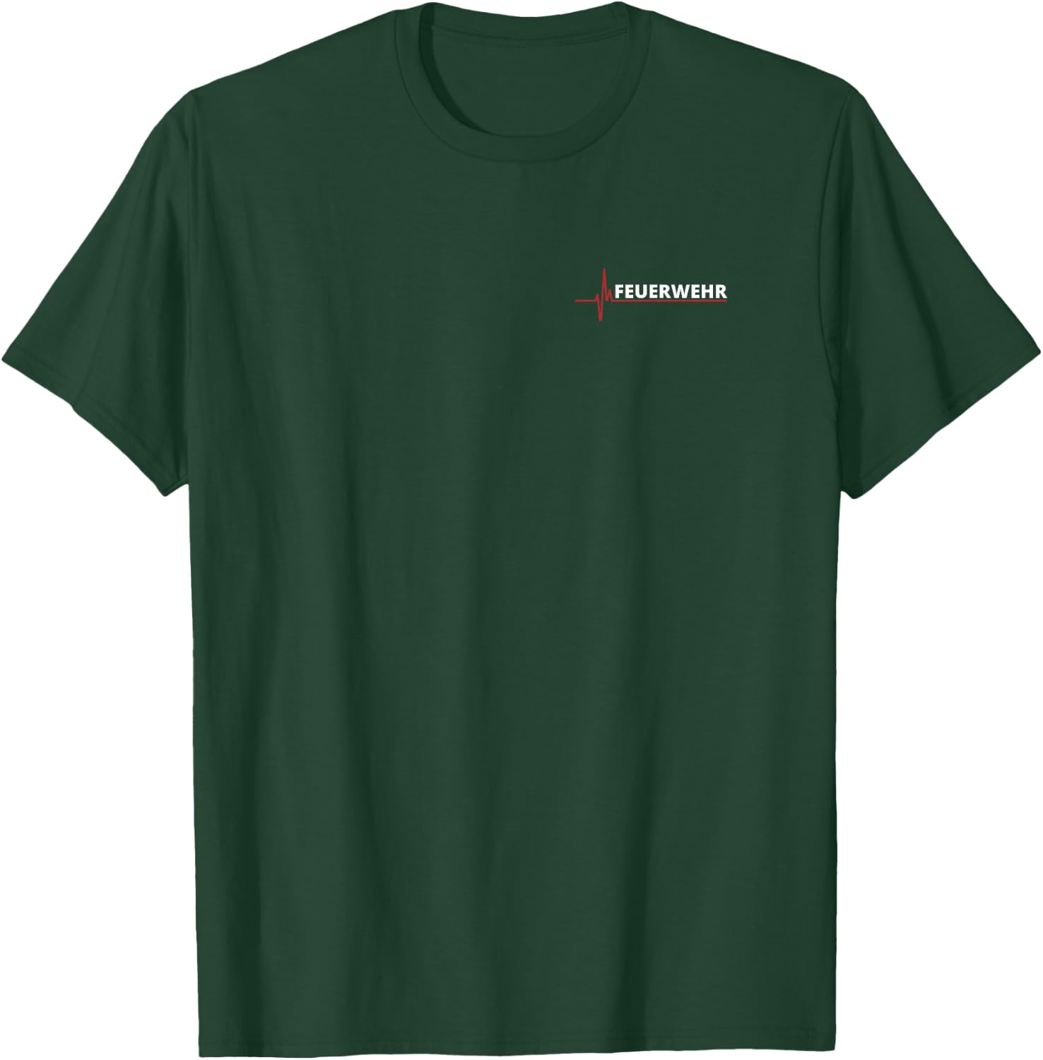 with German Text "Feuerwehr" ("Fire Brigade") [German Language], black, s T-Shirt - T-Shirt | Forest