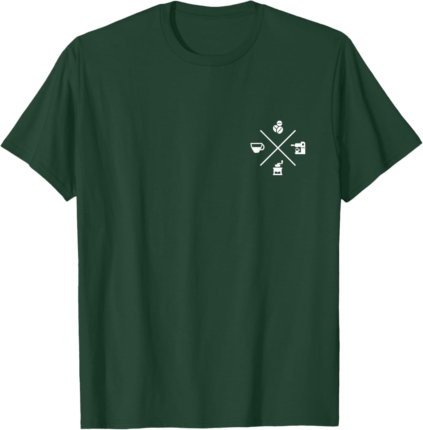 Barista Kaffee Espresso Cappuccino Kaffeemaschine T-Shirt - T-Shirt | Forest