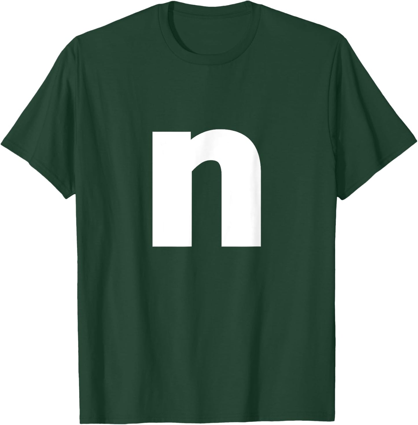 n Kostüm Buchstabe n Karneval Alphabet Kleinbuchstabe n T-Shirt - T-Shirt | Forest