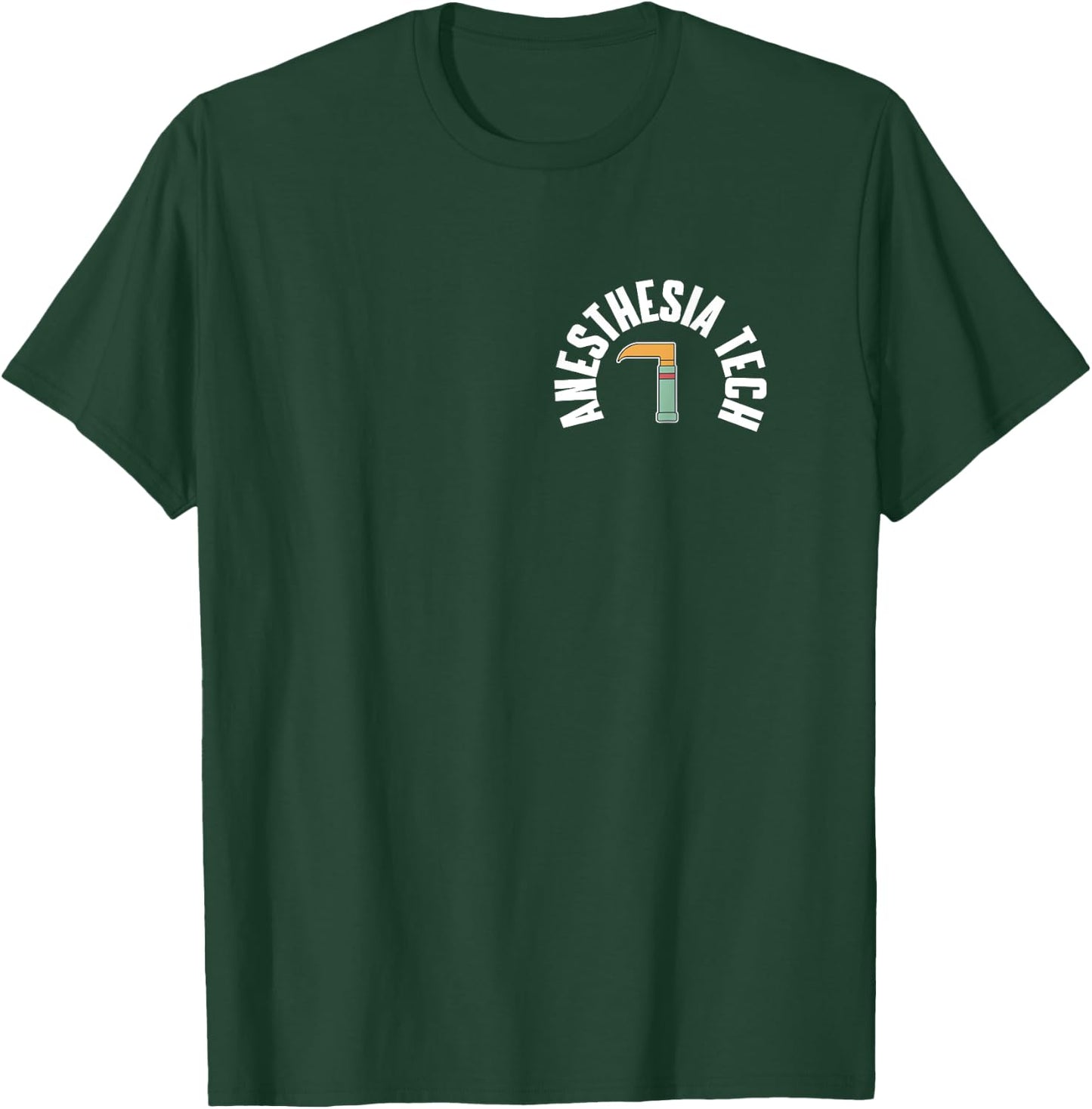 Anesthesia Tech Pocket Outfit Anesthesia Technology T-Shirt - T-Shirt | Forest