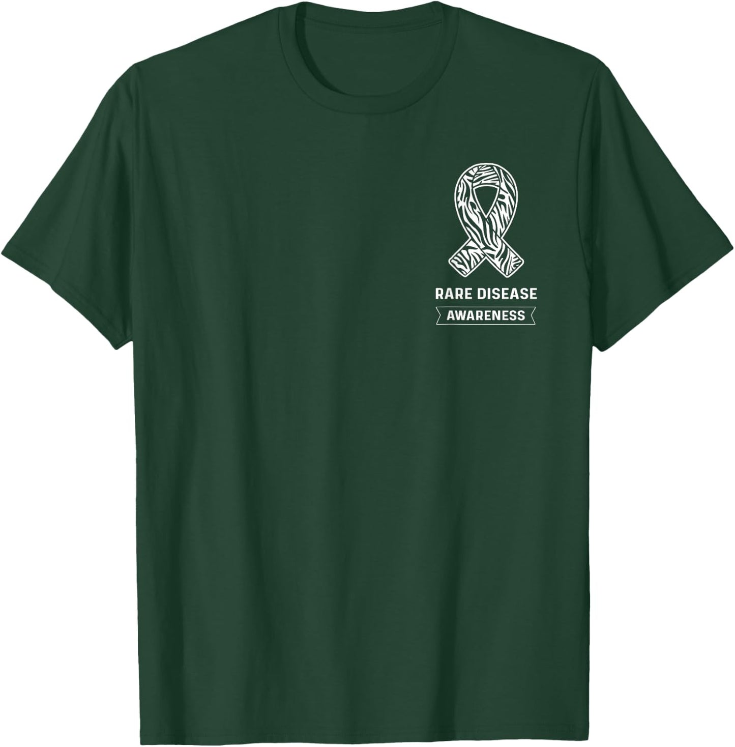 Ehler Syndrome Medical Zebra Rare Disease Awareness T-Shirt - T-Shirt | Forest