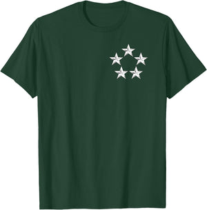 US Army Rank - General of the Army - Five Star (5) - GA ches T-Shirt - T-Shirt | Forest
