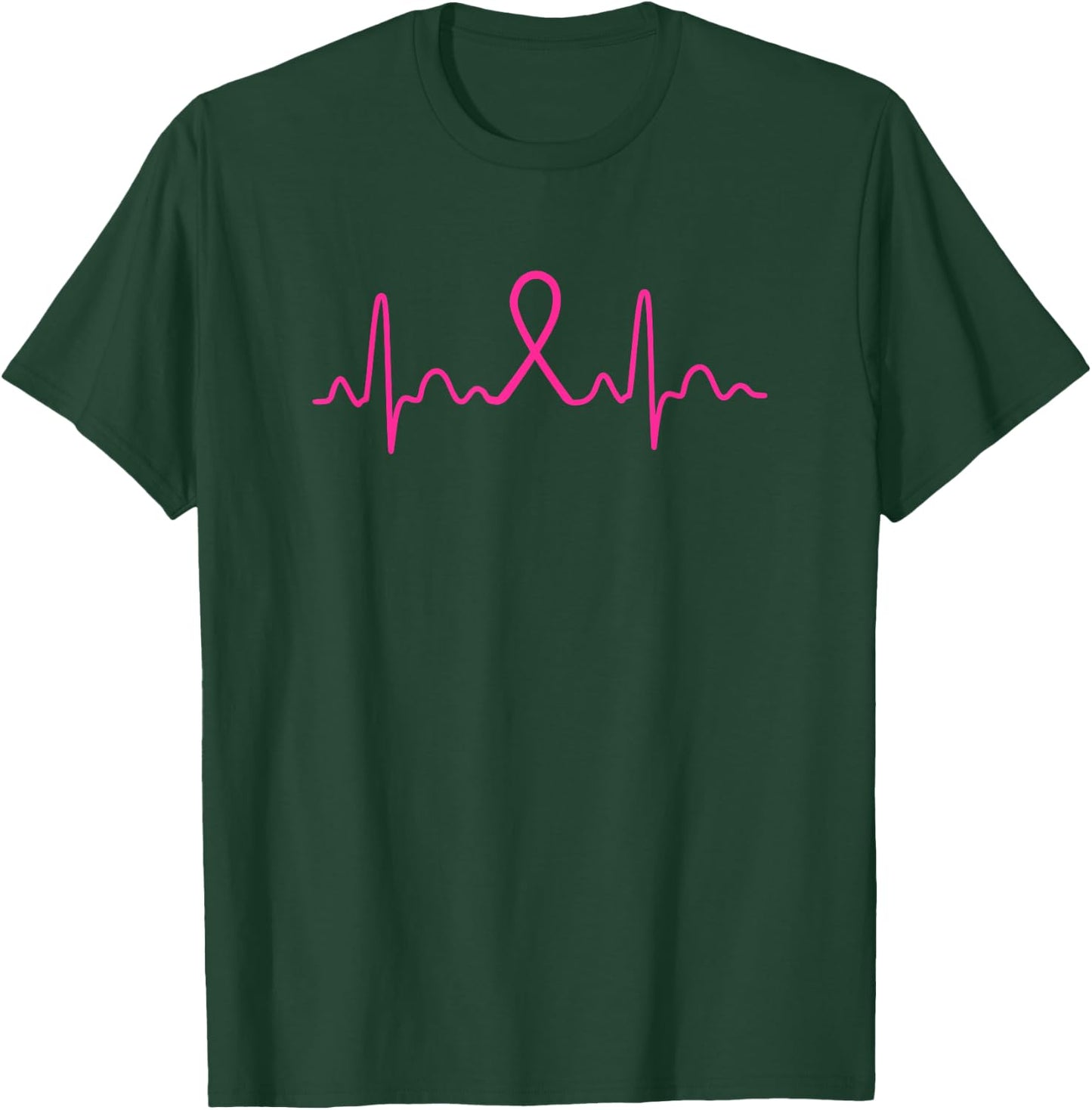 Heartbeat - Breast Cancer Awareness Shirt Gift T-Shirt - T-Shirt | Forest