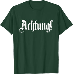 Achtung! Deutschland German Word Germany German T-Shirt - T-Shirt | Forest