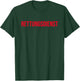 Back Print Red Lettering Emergency Service , black, s T-Shirt - T-Shirt | Forest