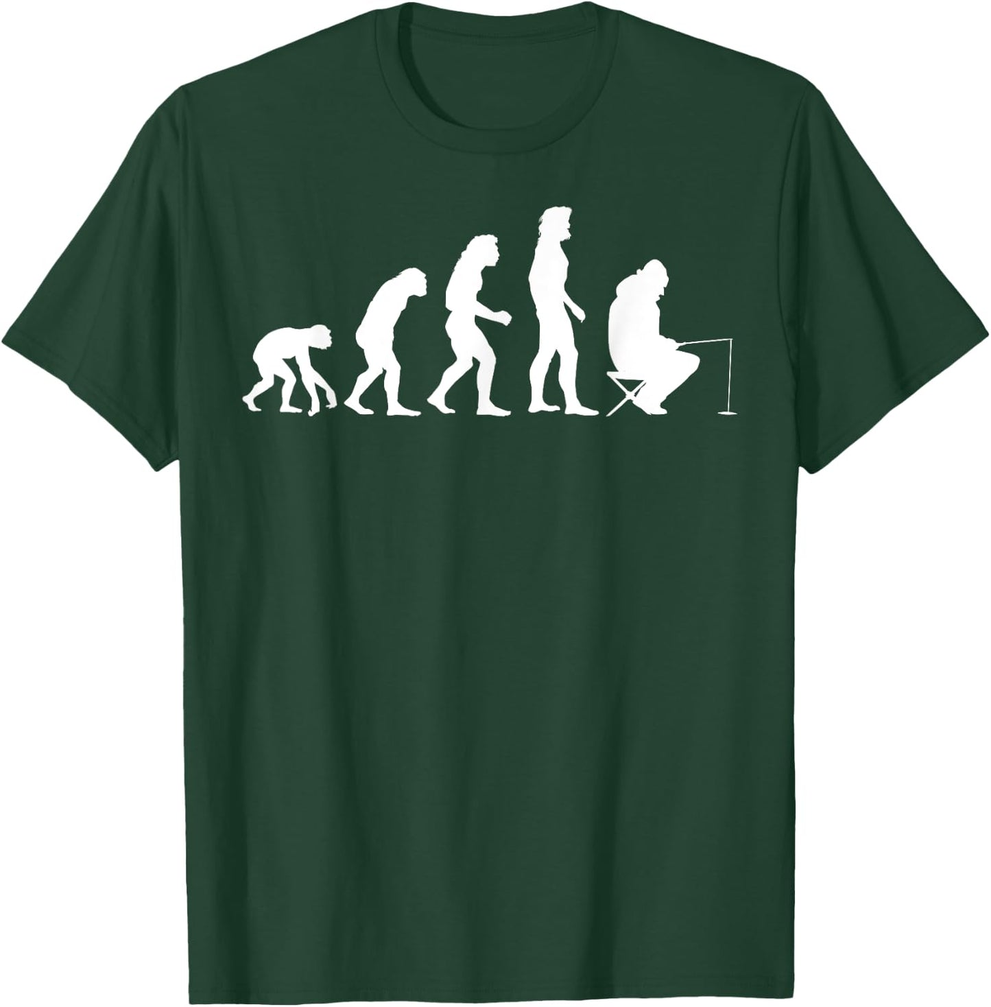 Funny Ice Fishing Gift Women Cool Snow Fishermen T-Shirt - T-Shirt | Forest