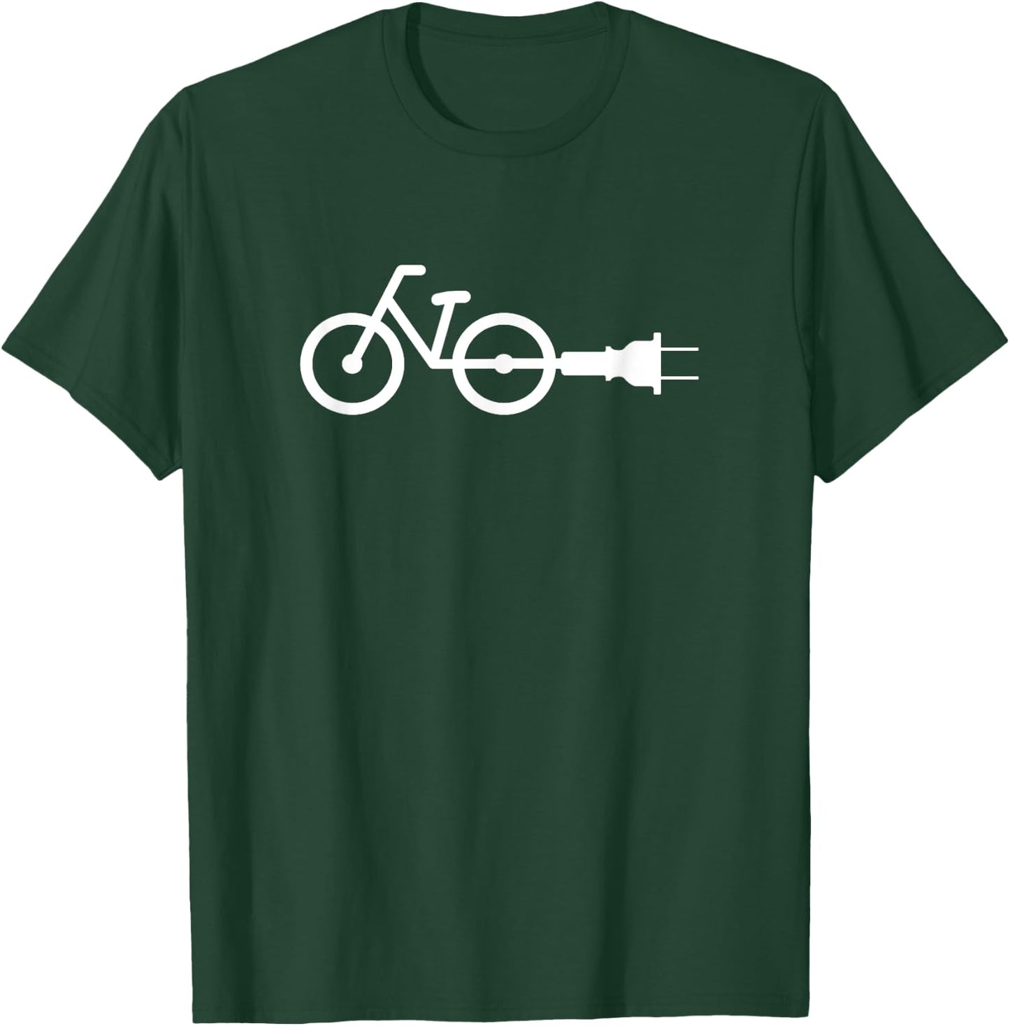 Ebike Electric Bike Funny Gift Novelty Bicycle E-Bike T-Shirt - T-Shirt | Forest
