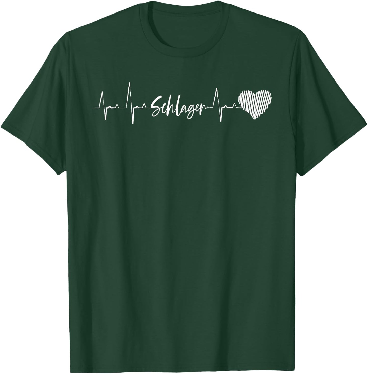 Schlager Heartbeat Party , black, s T-Shirt - T-Shirt | Forest