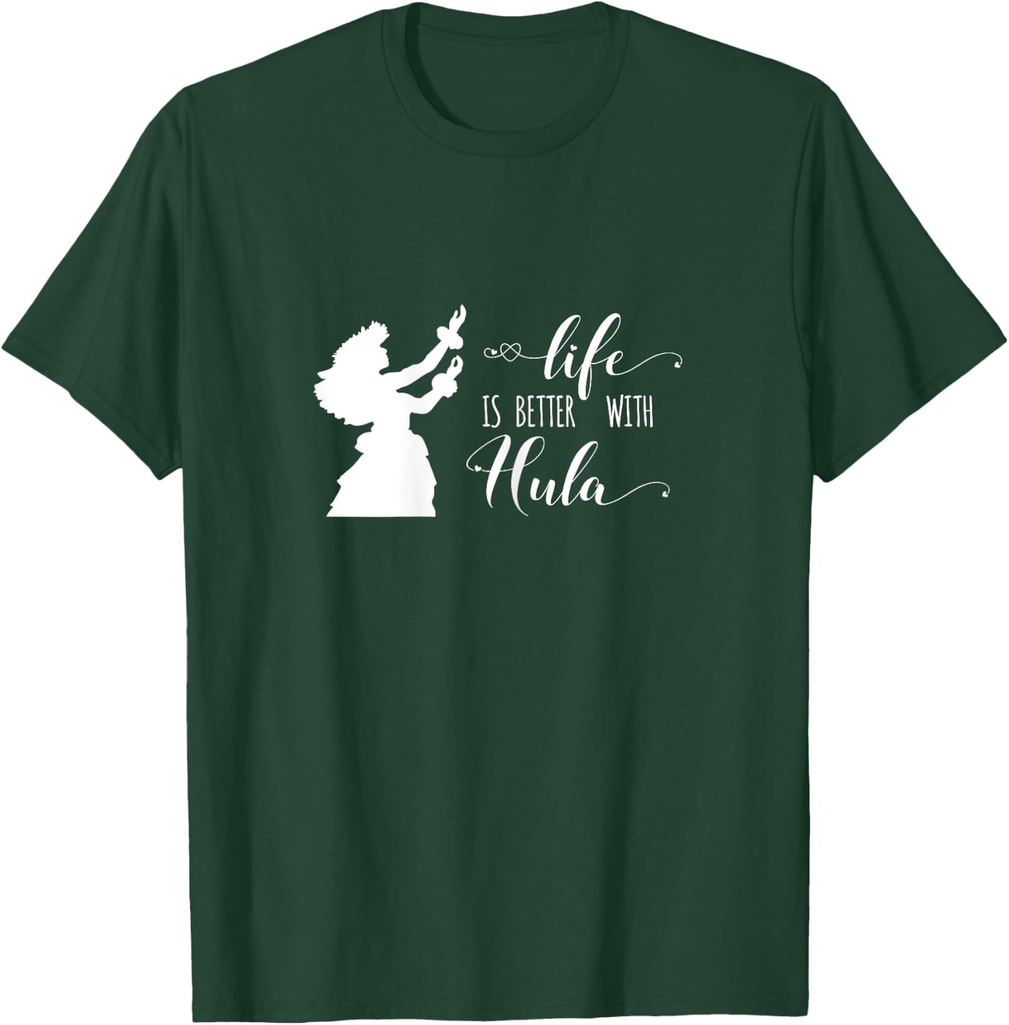 Hawaiian Shirt Hula Art Dancer Image T-Shirt - T-Shirt | Forest