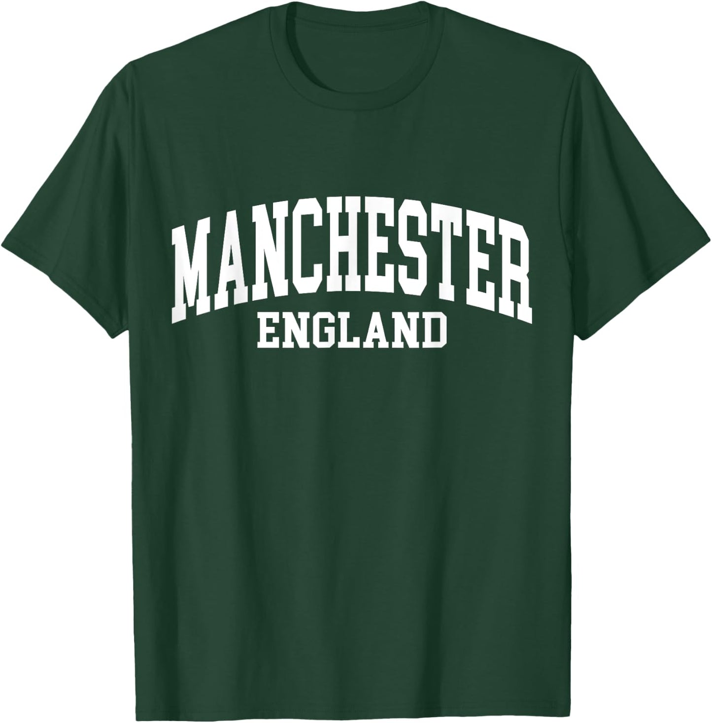 Manchester England England College Writing Fan , black, s T-Shirt - T-Shirt | Forest