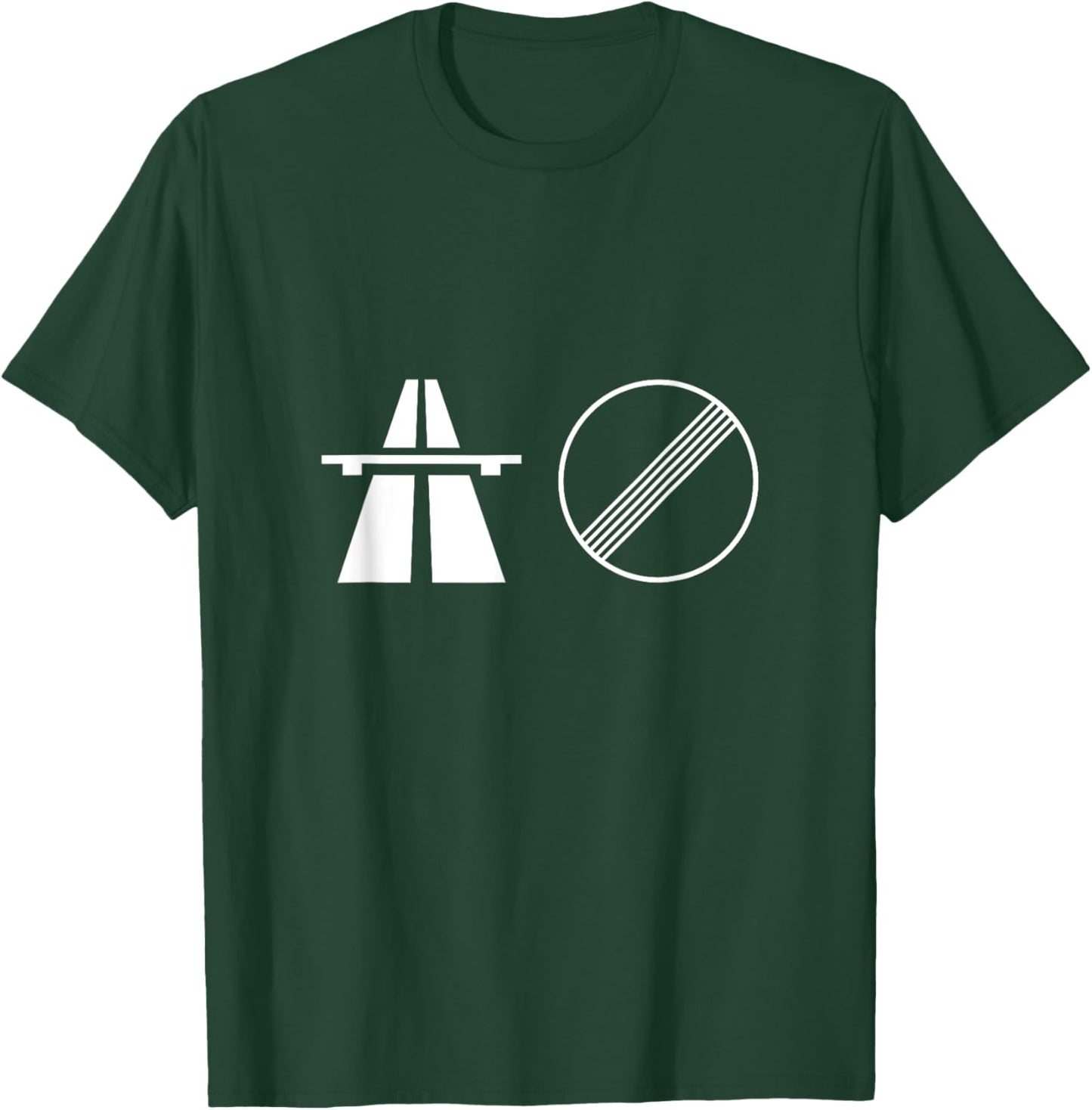 No speed limit on the german autobahn T-Shirt - T-Shirt | Forest