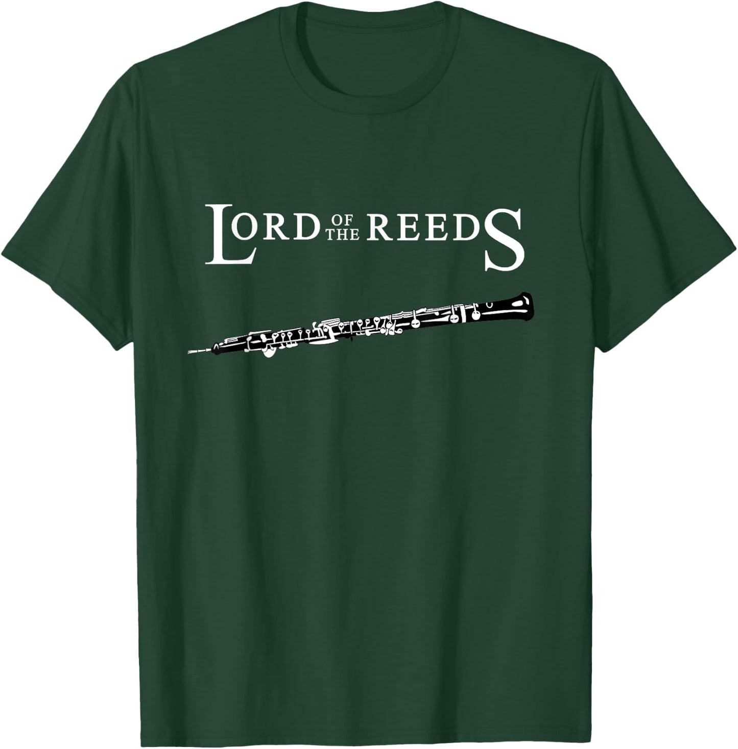 Lord of the Reeds Funny Oboe Oboist Funny Music Teacher Men Women Girls Kids T-Shirt - T-Shirt | Forest