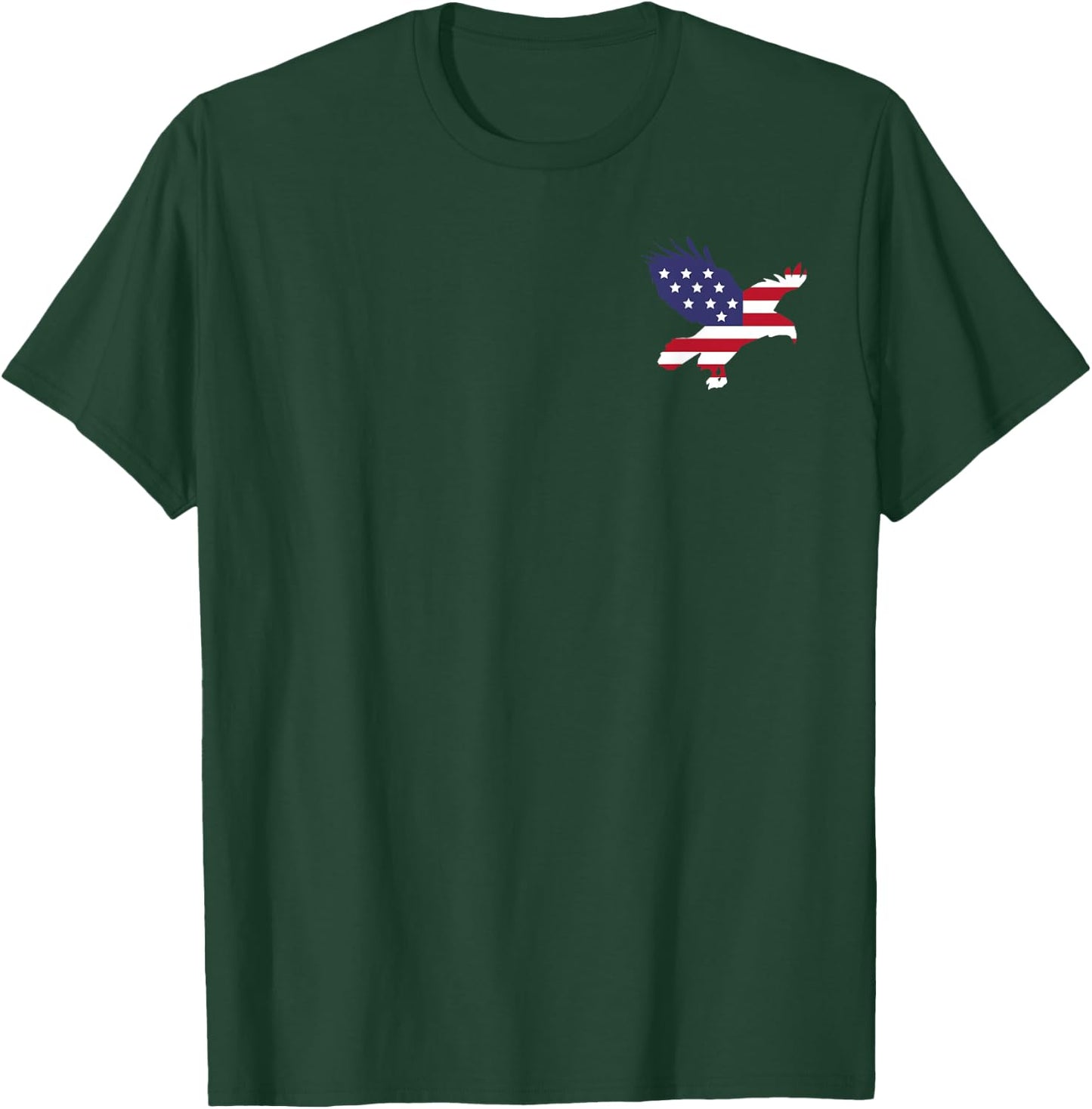 Eagle Patriotic 4th of July USA American Flag gift T-Shirt - T-Shirt | Forest
