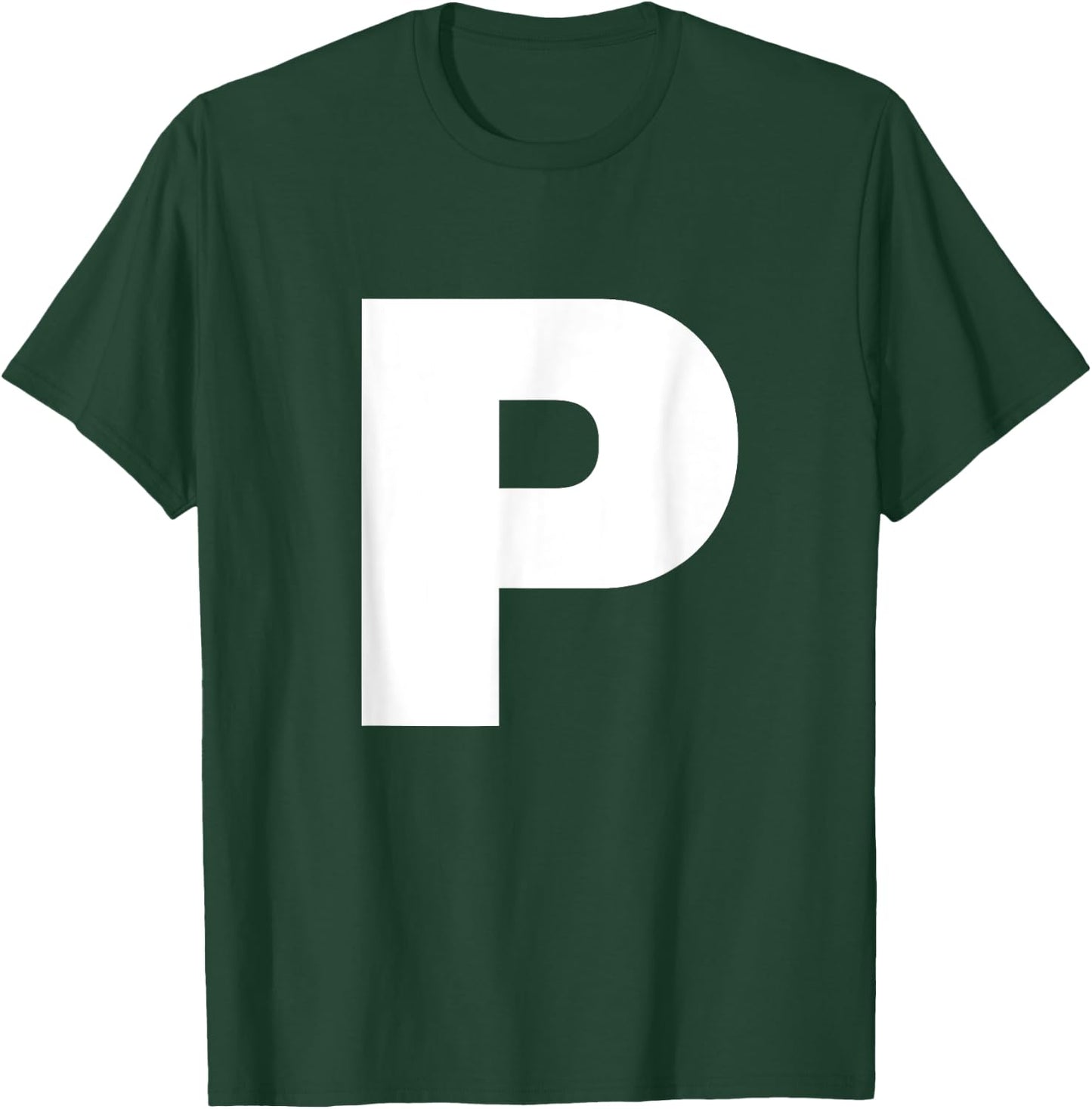 Bold Letter P - Alphabet Characters Big Font Capital Letters T-Shirt - T-Shirt | Forest