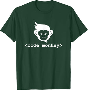 Code Monkey: Cool Programming Humor T-Shirt - T-Shirt | Forest
