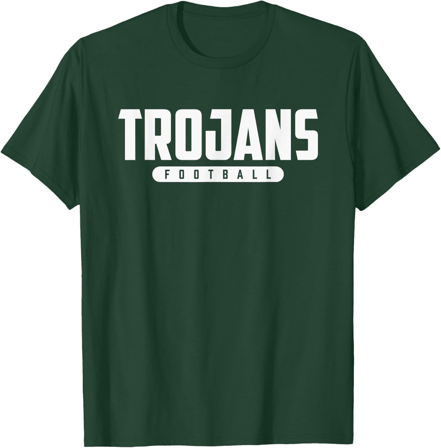 Lower Lake Trojans Football T-Shirt - T-Shirt | Forest