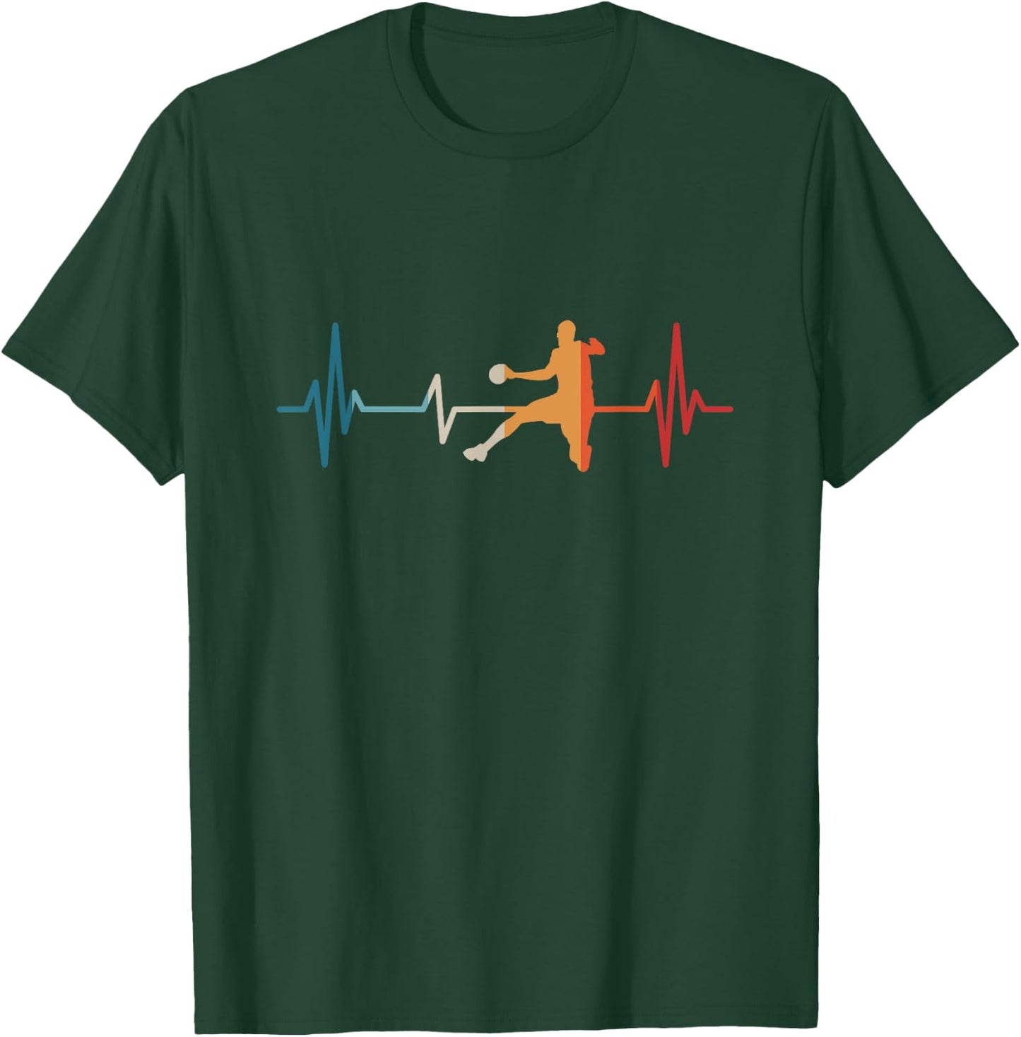 Handballer Heartbeat Handball , black T-Shirt - T-Shirt | Forest