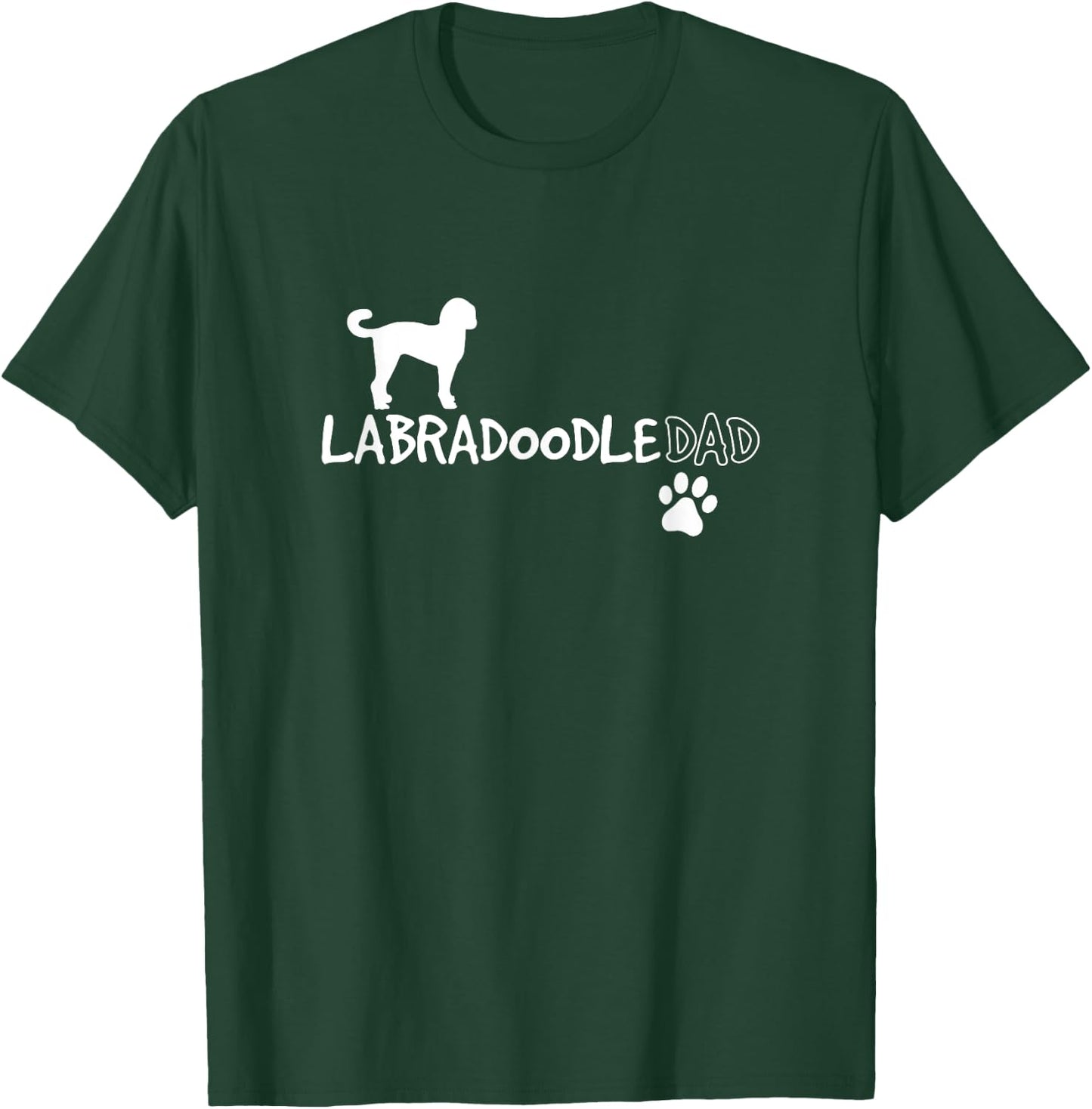 Labradoodle Dad Funny Cute Dog Owner Gift Men Women Girls Kids T-Shirt - T-Shirt | Forest