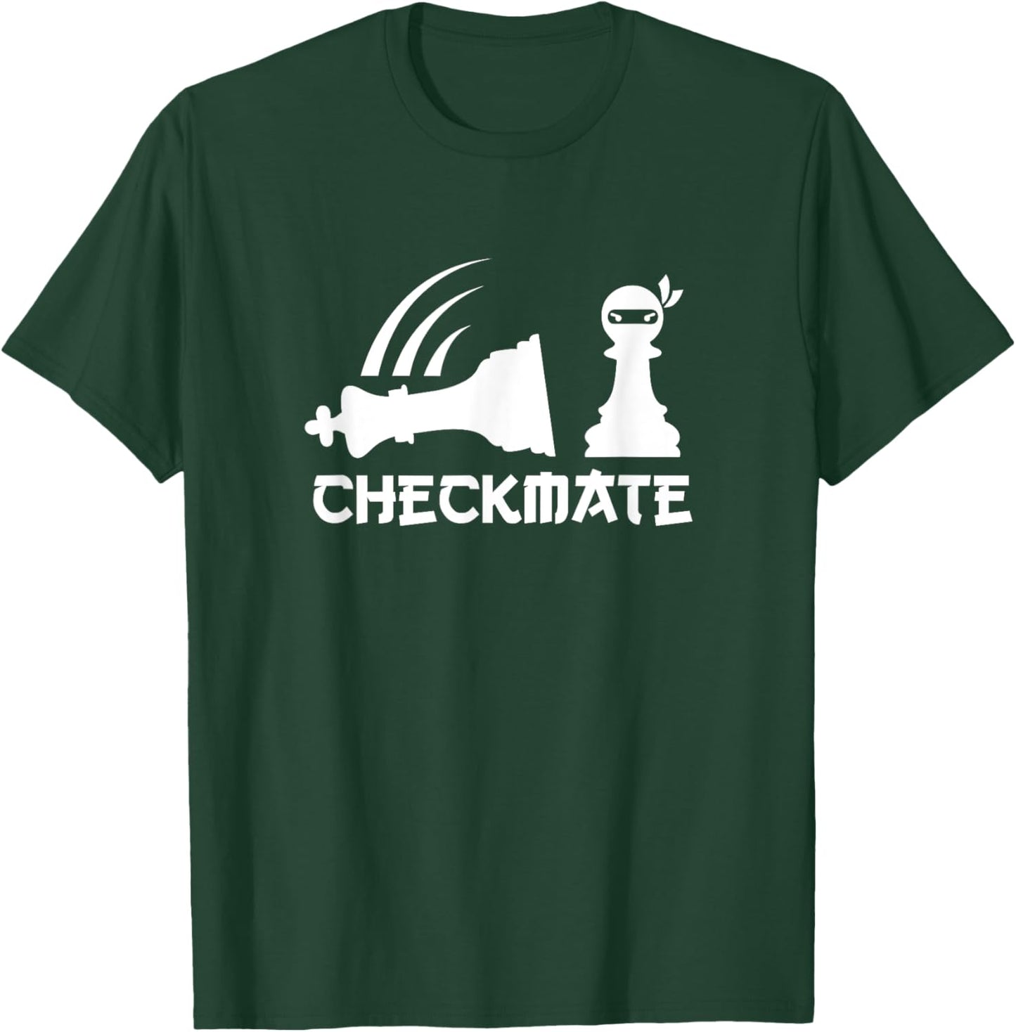 Chess Ninja Shirt Master Checkmate Funny Graphic gift T-Shirt - T-Shirt | Forest