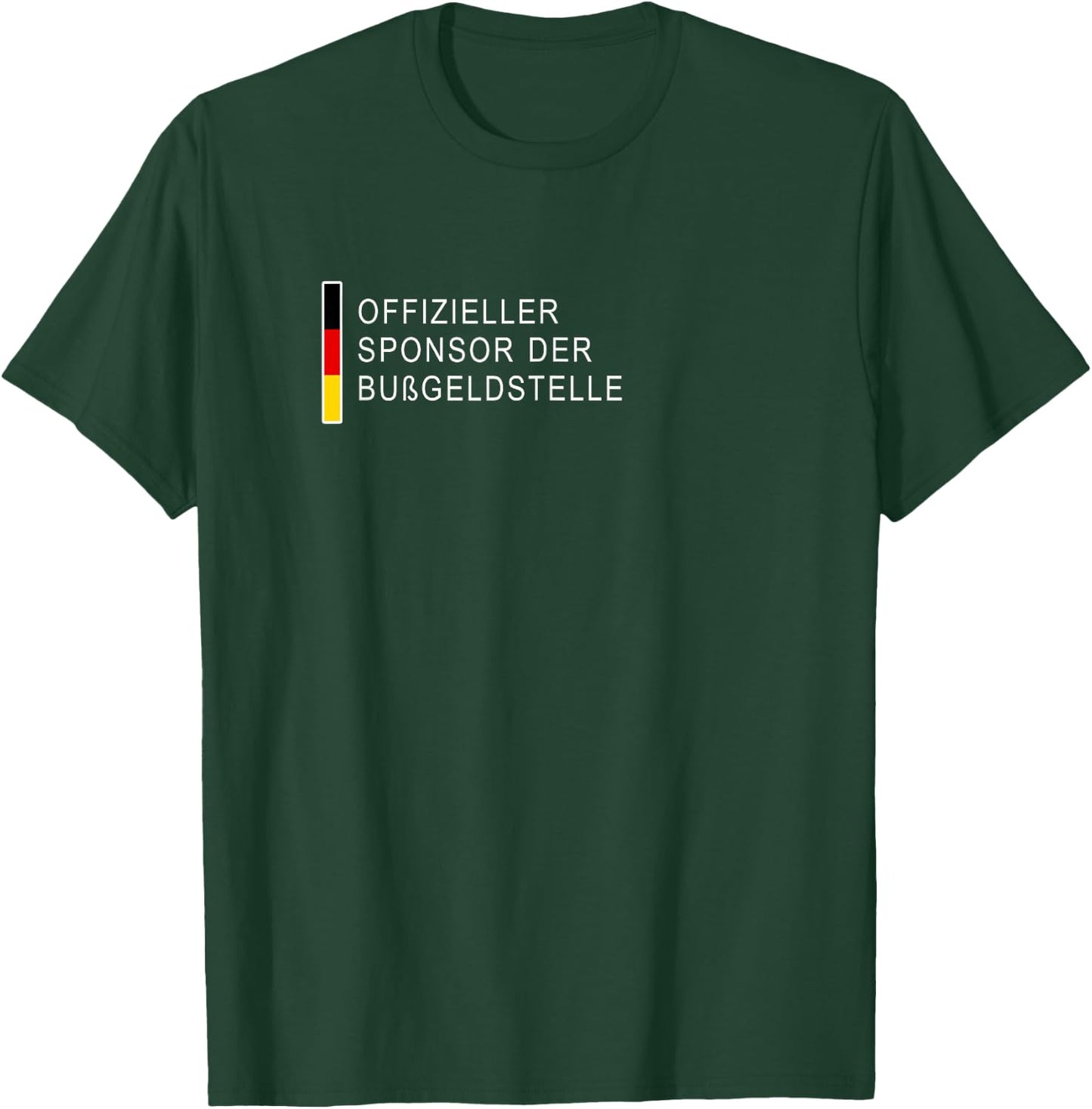 Lustiger Bußgeld Spruch - Offizieller Sponsor der Bußgeldstelle - - Schwarz - S T-Shirt - T-Shirt | Forest