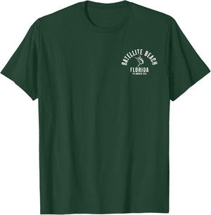 Satellite Beach Florida FL Retro Vintage Beach Front & Back T-Shirt - T-Shirt | Forest