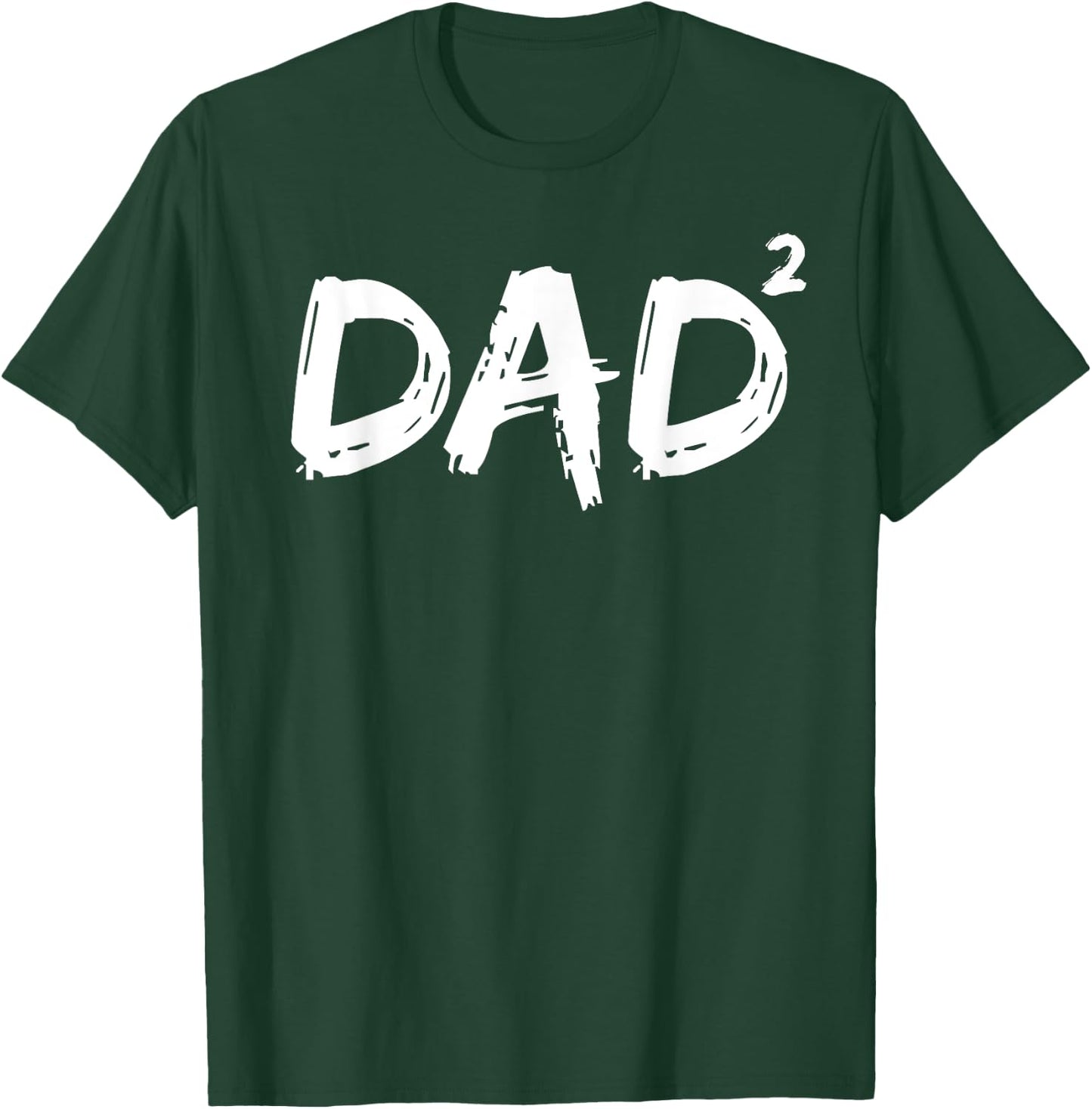 Funny Dad of Two Gift Twins Daddy Math Joke Dad Squared T-Shirt - T-Shirt | Forest