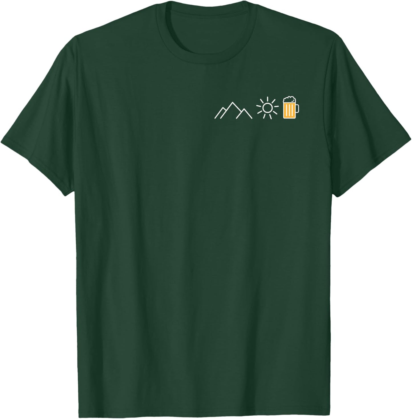Mountain Sun Beer X Mountaineering Hiker Tasty Beer T-Shirt - T-Shirt | Forest