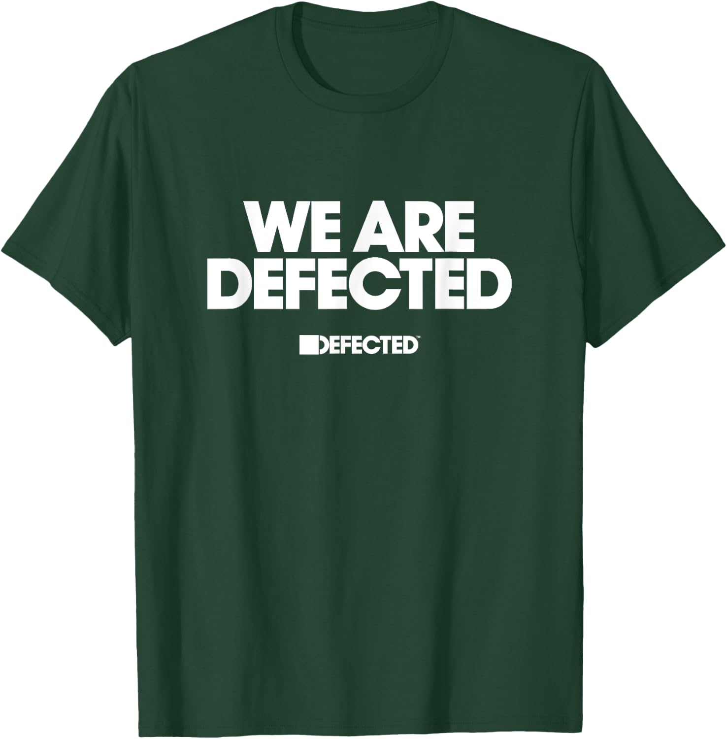 White Print We Are Defected , Black, S T-Shirt - T-Shirt | Forest