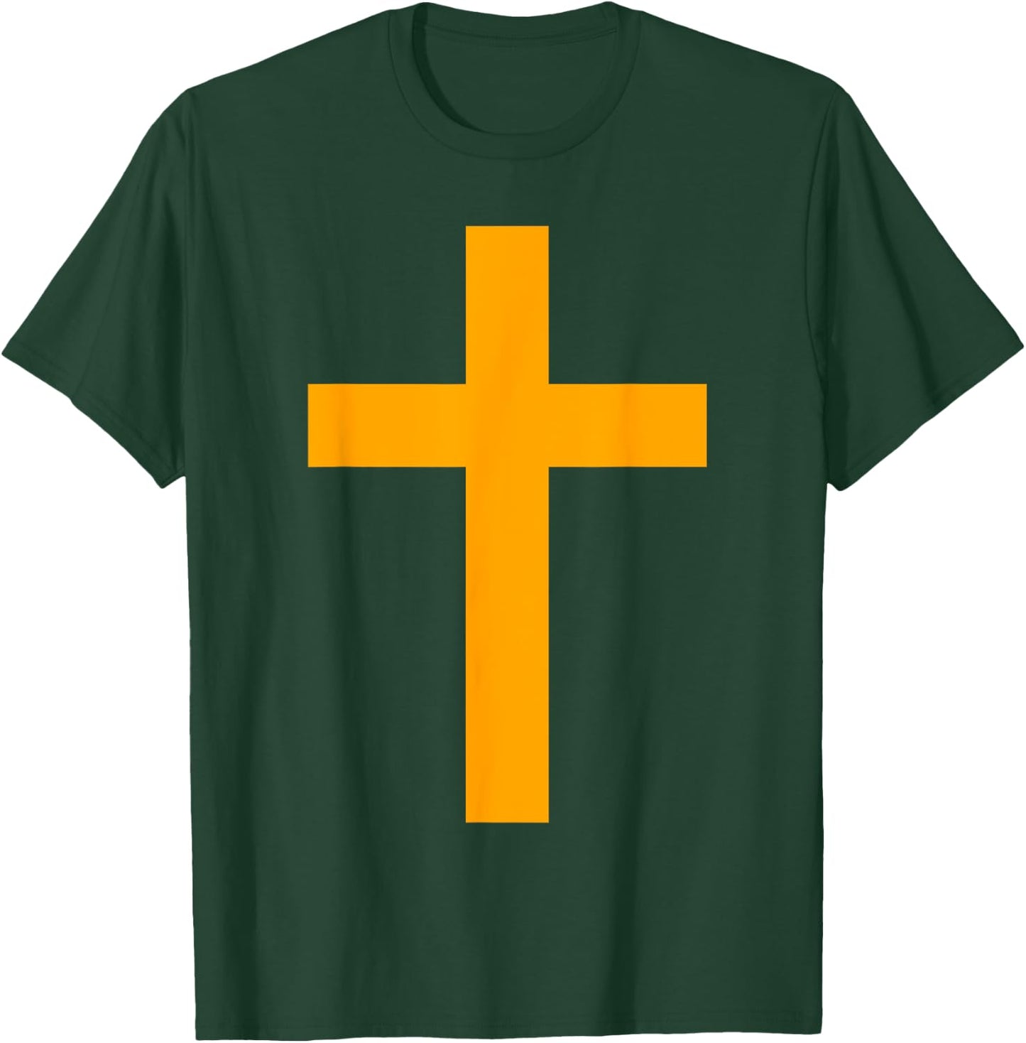 Christian God Jesus Cross Orange T-Shirt - T-Shirt | Forest