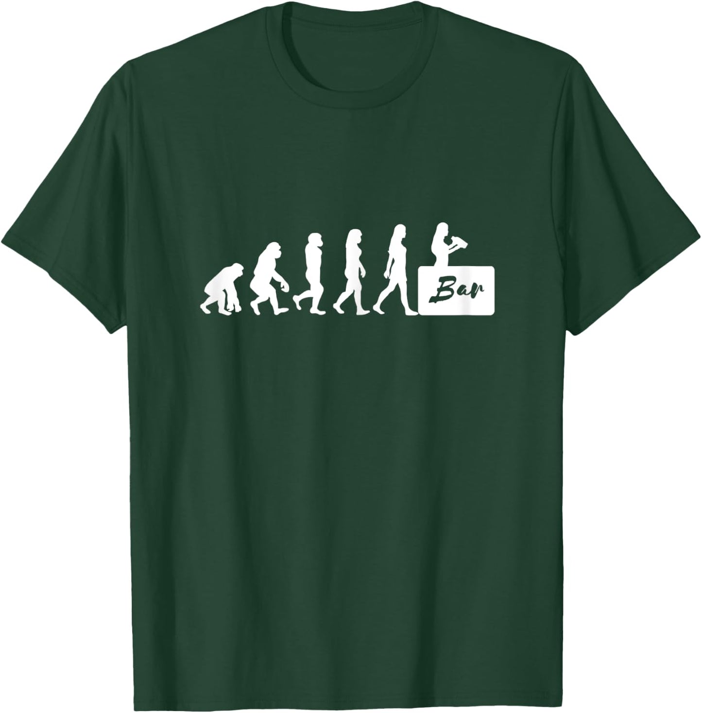 Damen Bardame mit Cocktail Barkeeperin Bartender T-Shirt - T-Shirt | Forest