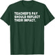 Teacher's Pay Should Reflect Their Impact. Funny design T-Shirt - T-Shirt | Forest