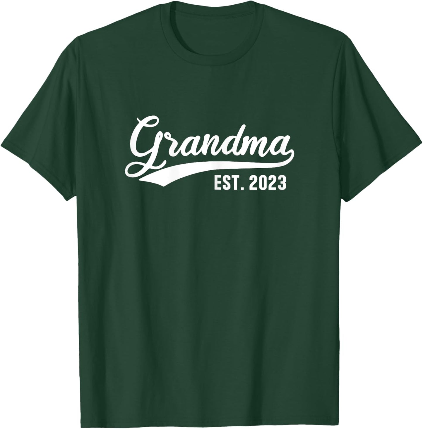 Grandma 2023 Retro Grandma Est 2023 T-Shirt - T-Shirt | Forest
