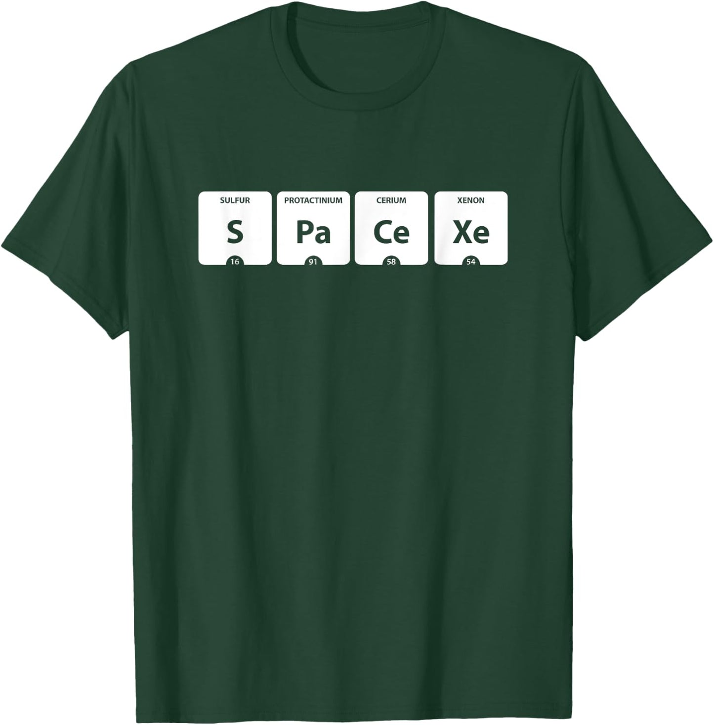 SP-A-CE-XE Periodensystem der Elemente Space Xenon T-Shirt - T-Shirt | Forest