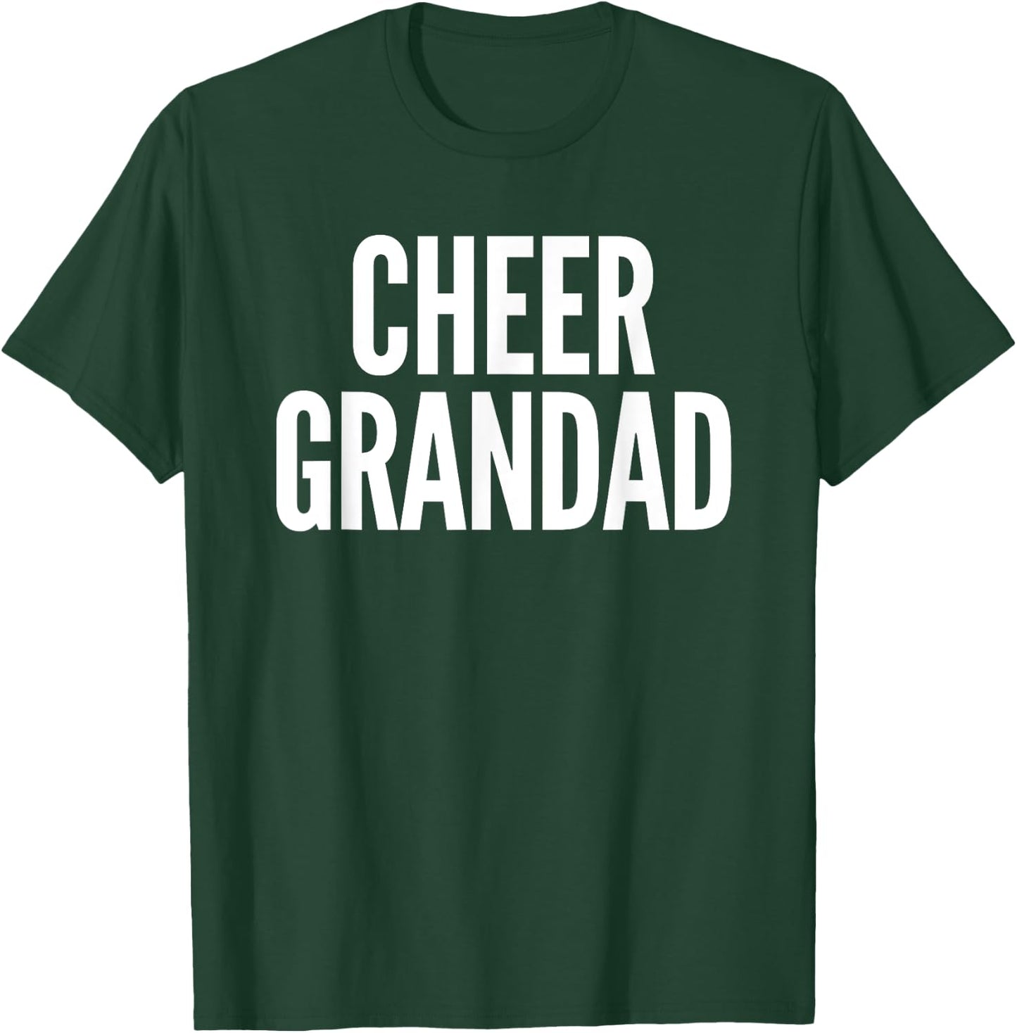 Cheer Grandad Cheerleader Grandpa T-Shirt - T-Shirt | Forest