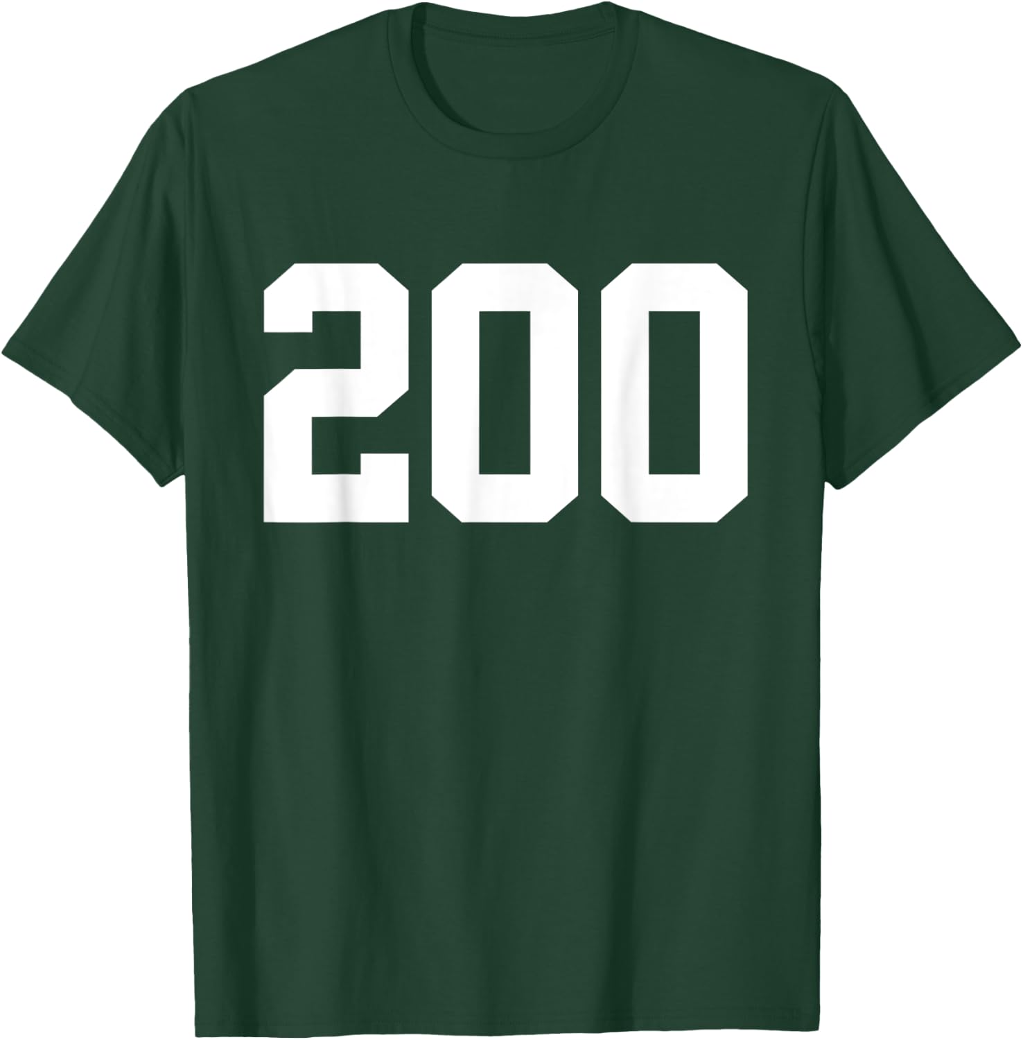 College Football Tryout Number 200 Walk-On Quarterback T-Shirt - T-Shirt | Forest